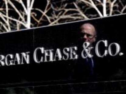 Imagen de una se&ntilde;al de JP Morgan Chase. 