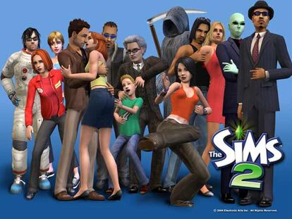 Personajes de<i> Los Sims 2. </i>