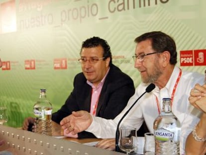 Fernando Rodr&iacute;guez Villalobos y Manuel Gracia en el congreso de Sevilla.