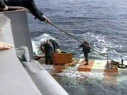 Captura de un vídeo que muestra un sumergible de aguas profundas similar al que sufrió un incendio en el que han muerto 14 marineros.