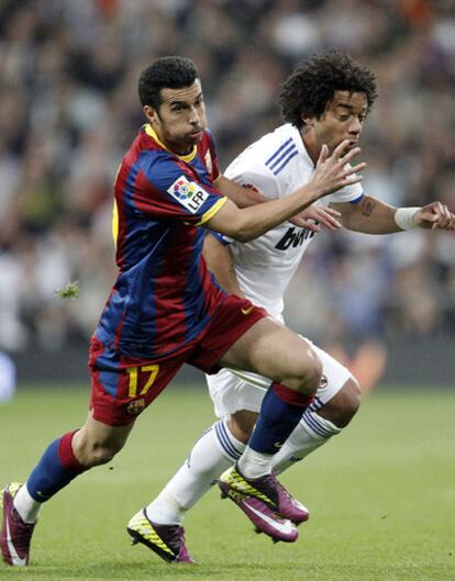 Pedro y Marcelo, en el clásico del sábado pasado.