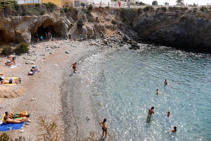 En la imagen, la cala del ¡Lobo Marino, de Tabarca