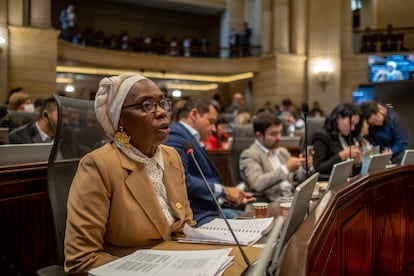 Dorina Hernández durante una intervención ante la Cámara de representantes, el 27 de julio de 2022.