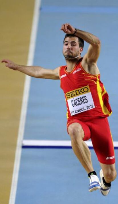 Eusebio Cáceres, en una prueba en Estambul en 2012.