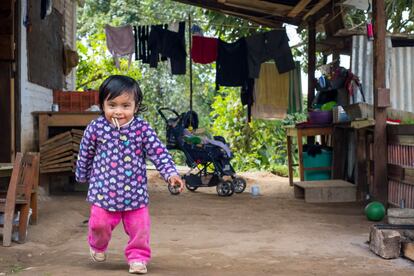 Sayra lleva dos pantalones y dos jerséis. En Ayutla nieva entre noviembre y marzo.