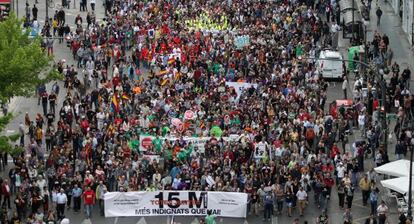 Miles de personas en la manifestación de Valencia.