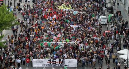 Miles de personas en la manifestaci&oacute;n de Valencia. 