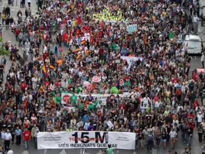 Miles de personas en la manifestaci&oacute;n de Valencia. 