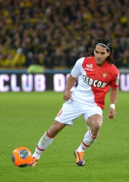 Falcao, en un partido con el Mónaco.