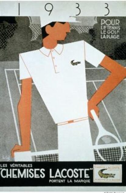 Cartel promocional de Lacoste de 1933.