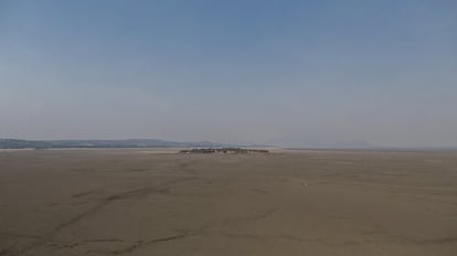 La parte central de la laguna de Cuitzeo en el Estado de Michoacán, es actualmente un terreno desierto.