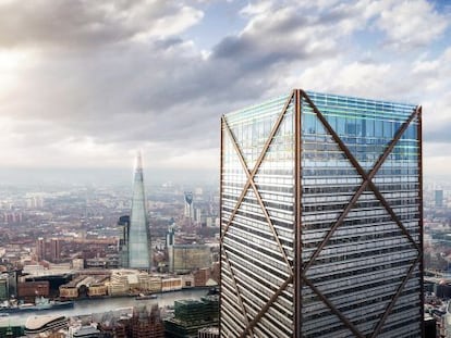 Imagen de c&oacute;mo ser&aacute; el edificio 1 Undershaft, en Londres.