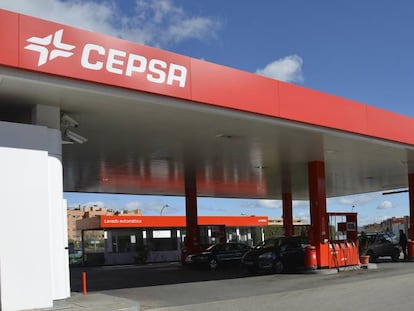 Gasolinera de Cepsa, en una imagen de archivo.