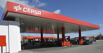 Gasolinera de Cepsa, en una imagen de archivo.