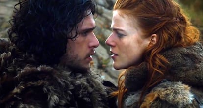 Kit Harington y Rose Leslie, en una escena de 'Juego de Tronos' 