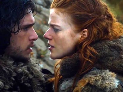 Kit Harington y Rose Leslie, en una escena de 'Juego de Tronos' 