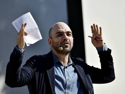 Roberto Saviano, en junio en Milán.