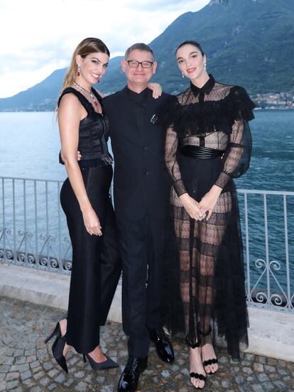 Bianca Brandolini d'Adda, Cyrille Vigneron y Mariacarla Boscono.