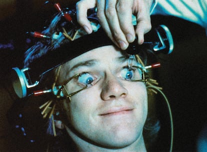 Malcolm McDowell en un fotograma de 'La naranja mecánica' (1971).