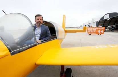 Ignacio Arsuaga, presidente de HazteO&iacute;r.org, presenta su nueva campa&ntilde;a de publicidad a&eacute;rea.