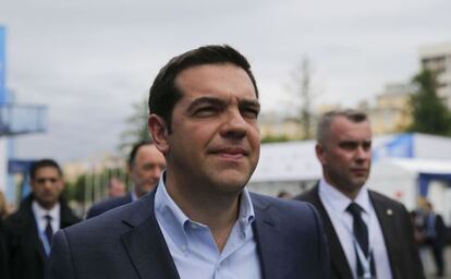 El primer ministro griego llega este viernes al foro de San Petersburgo.