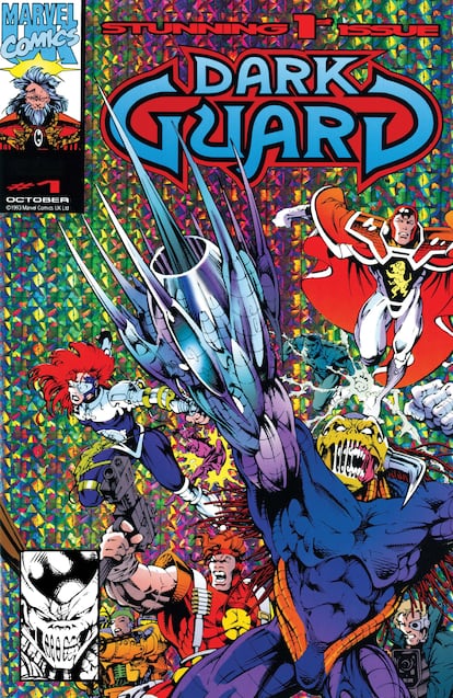 Portada del primer número de la serie 'Dark Guard', dibujado por Carlos Pacheco y editado por Marvel.