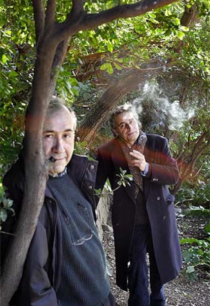 Joan Margarit (izquierda) y Pere Rovira.