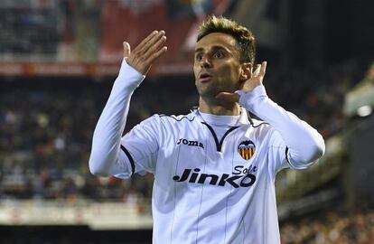 Jonas celebra el gol de la victoria