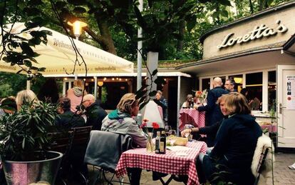 La terraza del restaurante Loretta&rsquo;s, en Hannover. 