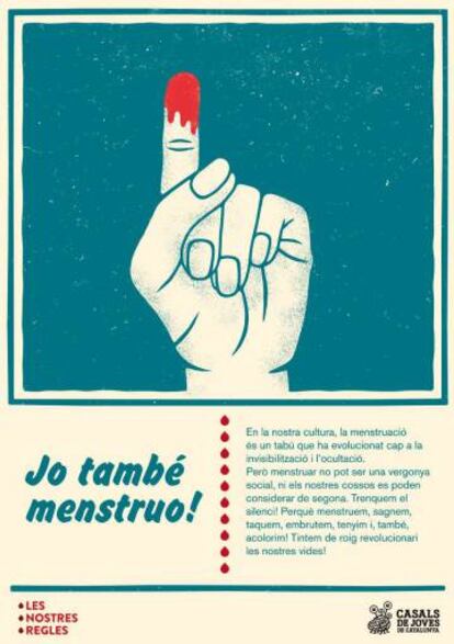 Campanya per una menstruació feminista, ecològica i popular.