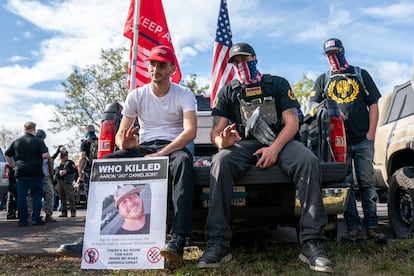 Members of the Proud Boys, in September 2020, in Portland.