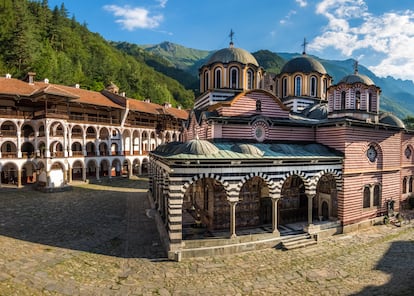 El monasterio de Rila es el más visitado de Bulgaria.