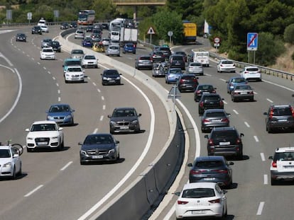 Una imagen de la autopista AP-7, a su paso por Roda de Berà (Tarragona).