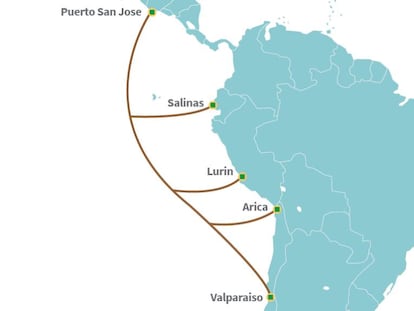 América Móvil y Telefónica despliegan un cable submarino en el Pacífico de 7.300 kilómetros