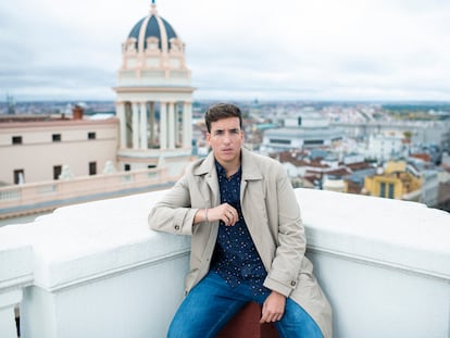 El cantante Xuso Jones, fotografiado en la Gran Vía de Madrid el 16 de noviembre de 2022.