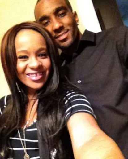 Bobbi Kristina y su marido, Nick Gordon, en 2012.