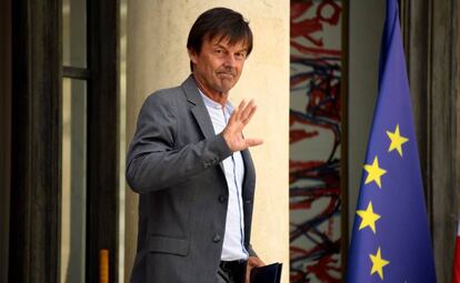 El ministro de Transición Ecológica de Francia, Nicolas Hulot, el pasado 22 de agosto en París.