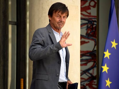 El ministro de Transición Ecológica de Francia, Nicolas Hulot, el pasado 22 de agosto en París.