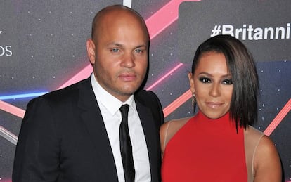 El productor Stephen Belafonte y la cantante Mel B.