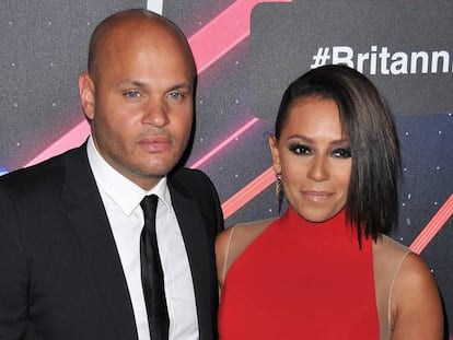 El productor Stephen Belafonte y la cantante Mel B.