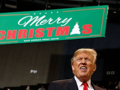 Donald Trump durante un acto en Mississippi, EEUU, el 26 de noviembre.