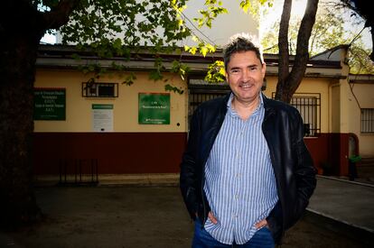 Juan Hernández, el pasado martes en el centro del profesorado de la Junta de Extremadura en Navalmoral de la Mata (Cáceres).