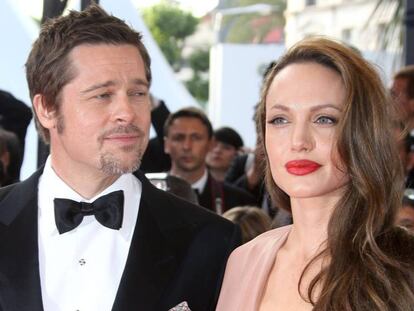Brad Pitt y Angelina Jolie en el Festival de Cannes, en 2009. 