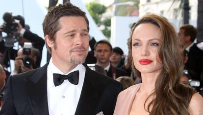 Brad Pitt y Angelina Jolie en el Festival de Cannes, en 2009. 