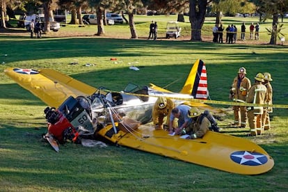 La avioneta sinestrada de Harrison Ford.