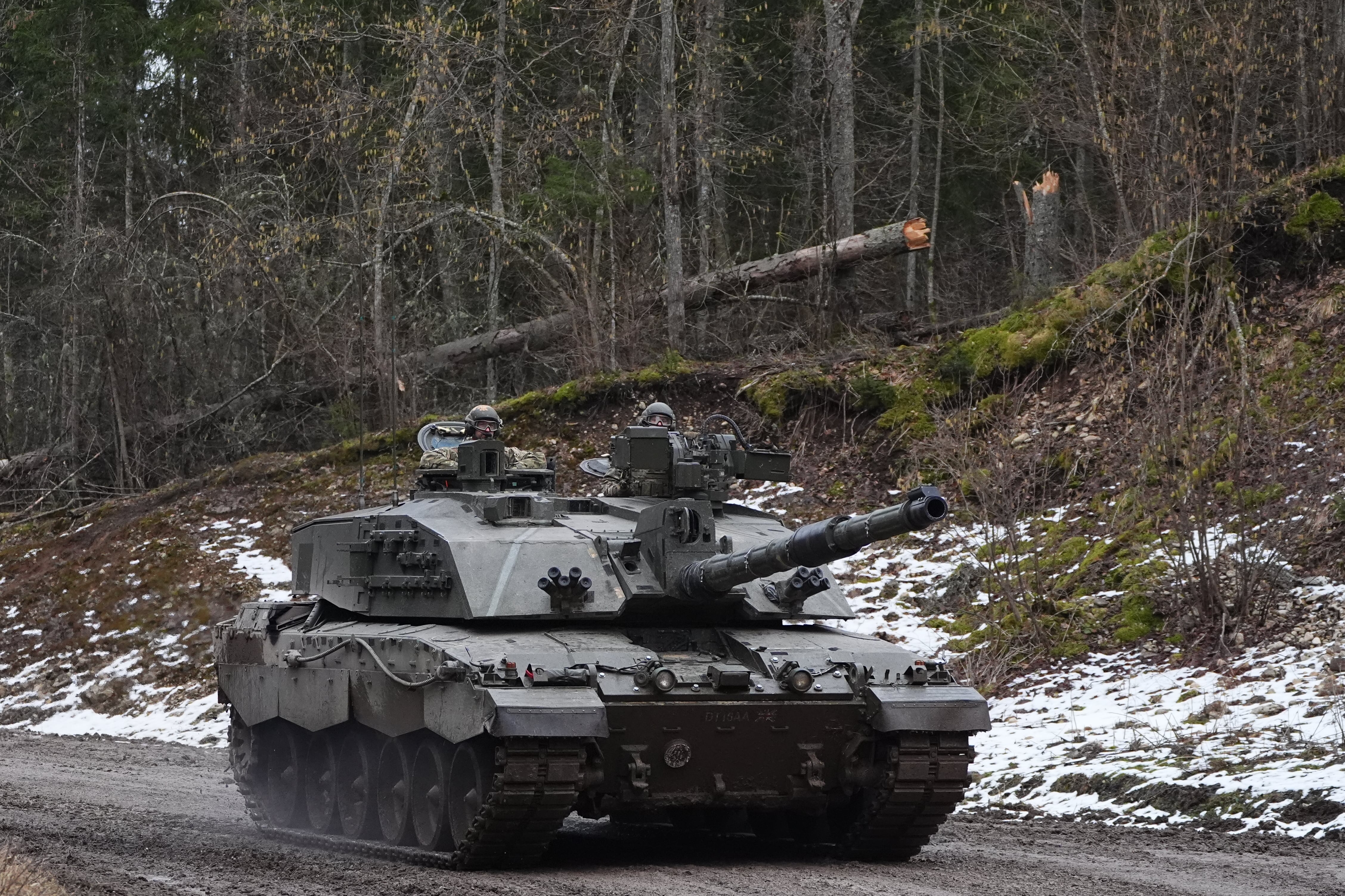 Unas maniobras militares en Estonia.