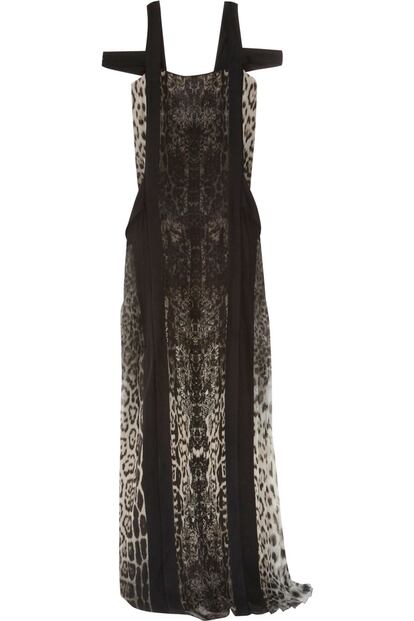 Vestido de print animal, de Roberto Cavalli para Net-a-Porter. Precio: 2.963 €