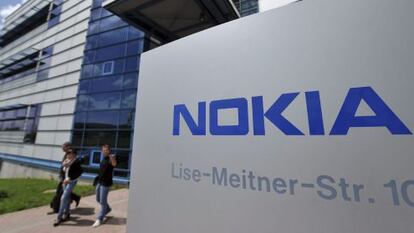 Detalle de unas oficinas de Nokia en la ciudad alemana de Ulm.