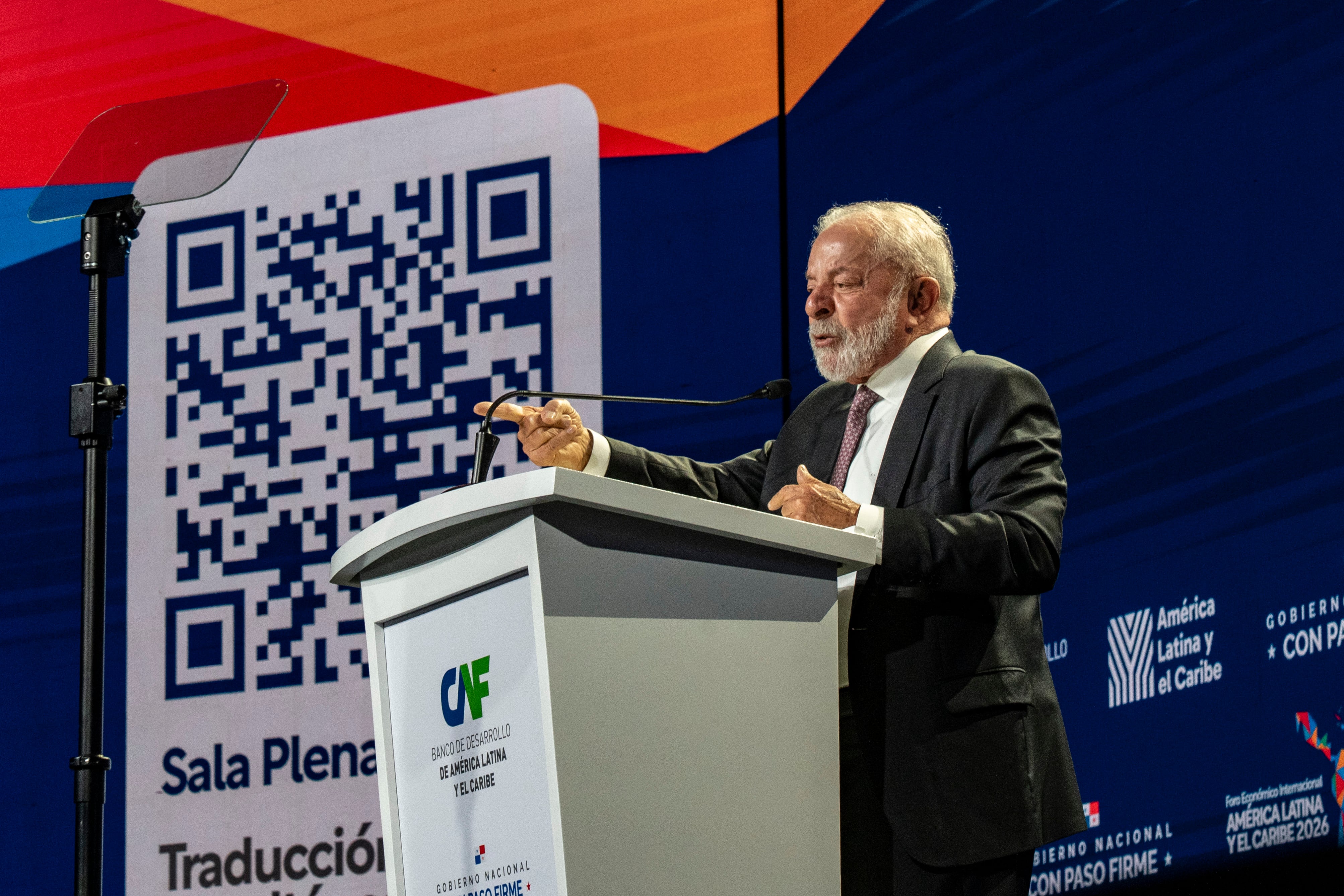 Luiz Inácio Lula da Silva, presidente de Brasil.