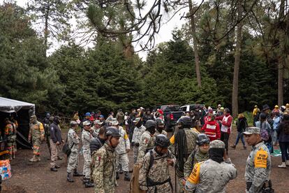 En total, 342 elementos del Ejército Nacional, ERUM, Guardia Nacional, CORENA y Cruz Roja han participado en la búsqueda este viernes.